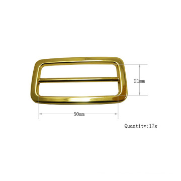 Real Gold Zinc Alloy Customized Bags Buckle (50*21mm)